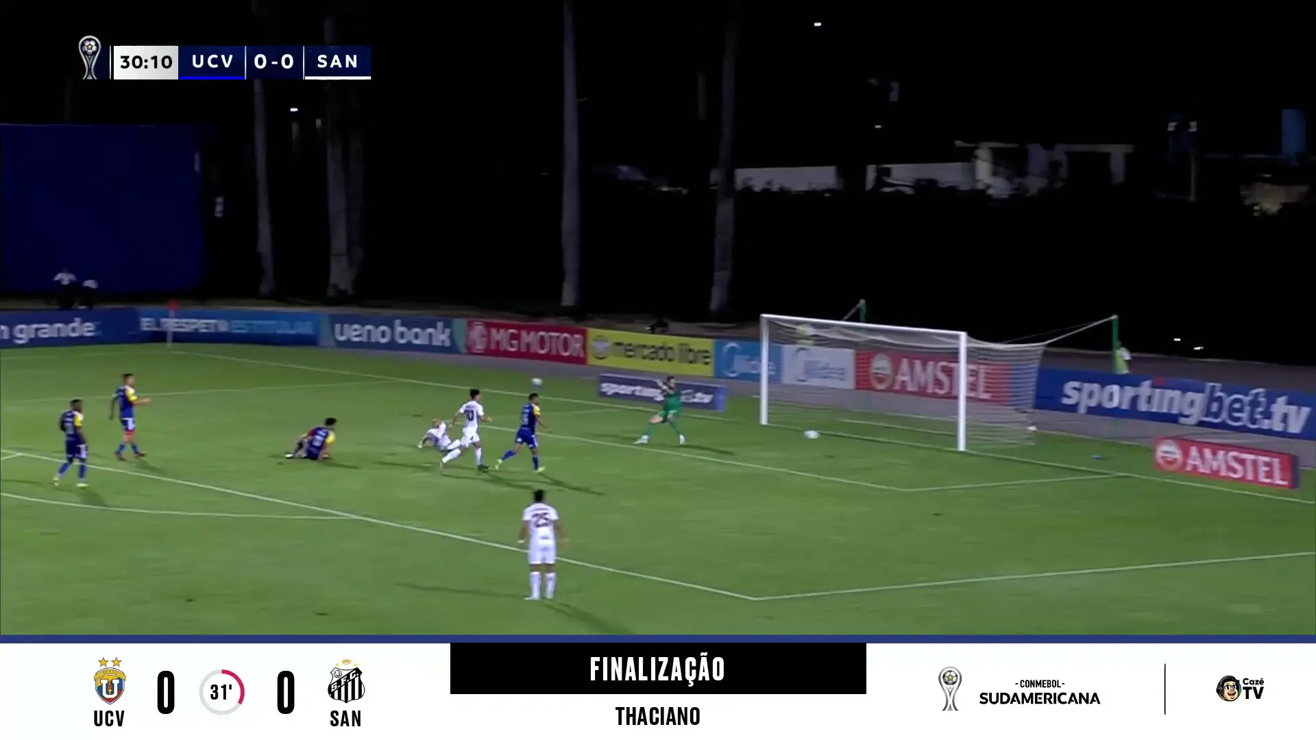 Santos desperdiça oportunidade clara de gol em duelo pela Sul-americana
