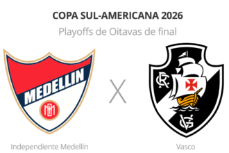 Independiente Medellín e Vasco duelam pelos playoffs da Copa Sul-americana 2026
