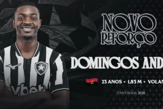 Botafogo oficializa a chegada DO volante angolano Domingos Andrade