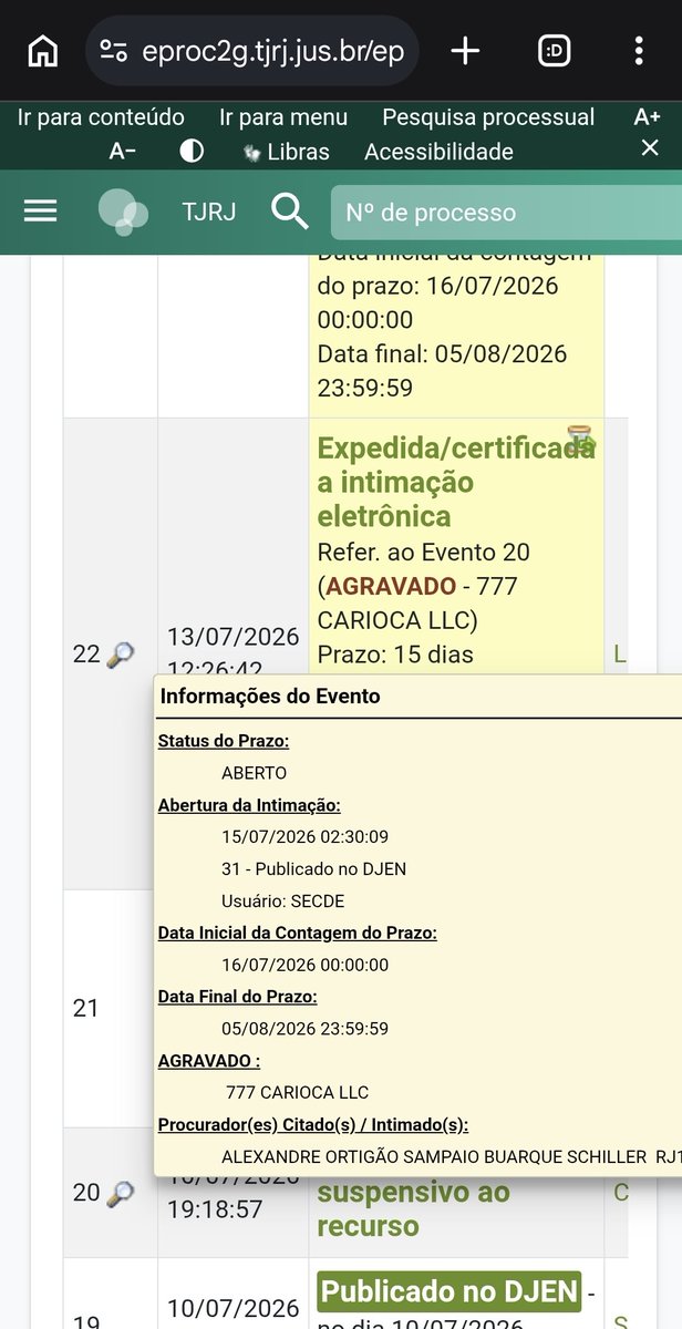 Prazo judicial para 777 Carioca LLC responder agravo do Vasco termina em agosto