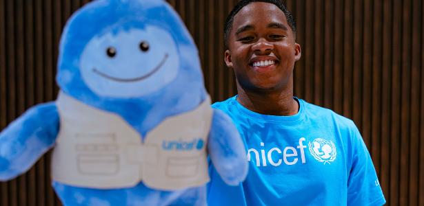 Endrick assume posto de embaixador do Unicef para promover direitos da infância