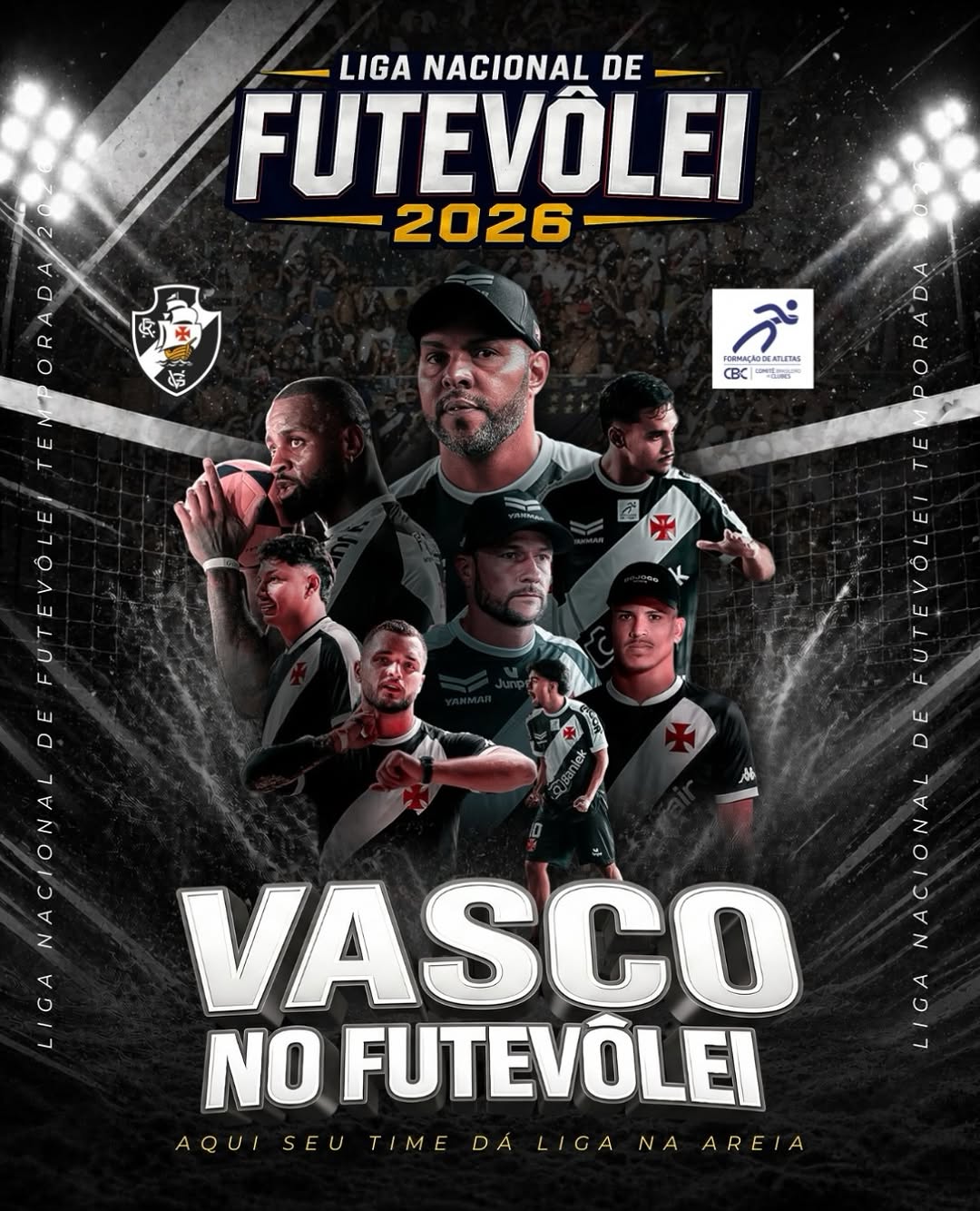 Vasco da Gama entra na Liga Nacional de Futevôlei 2026 com time de estrelas