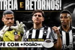 Botafogo prepara mudanças e possível estreia de goleiro contra o Vitória
