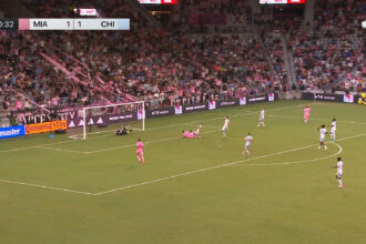 Suárez marca gol decisivo e coloca o Inter Miami em vantagem contra o Chicago Fire