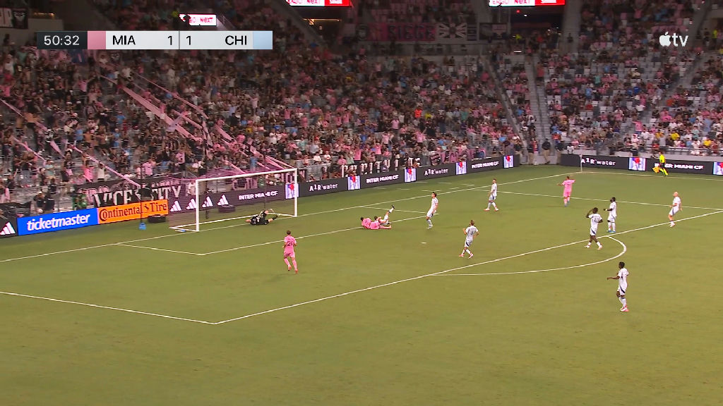 Suárez marca gol decisivo e coloca o Inter Miami em vantagem contra o Chicago Fire