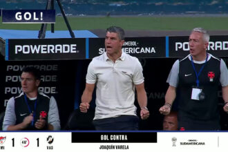 Vasco empata partida com gol contra relâmpago logo no início do segundo tempo