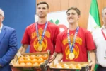 Tomates celebram a conquista mundial de Gavi e Fabián Ruiz em Los Palacios