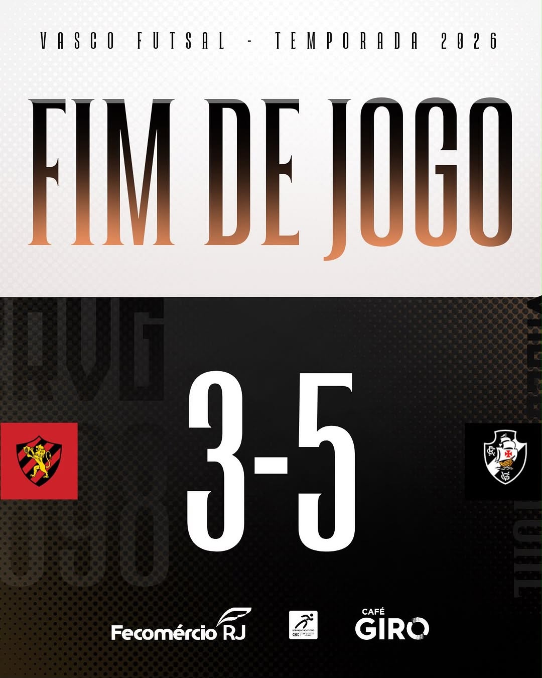 Vasco supera o Sport fora de casa e conquista vitória importante na LNF Silver