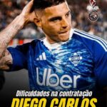 Negociações por Diego Carlos enfrentam entraves financeiros e concorrência europeia