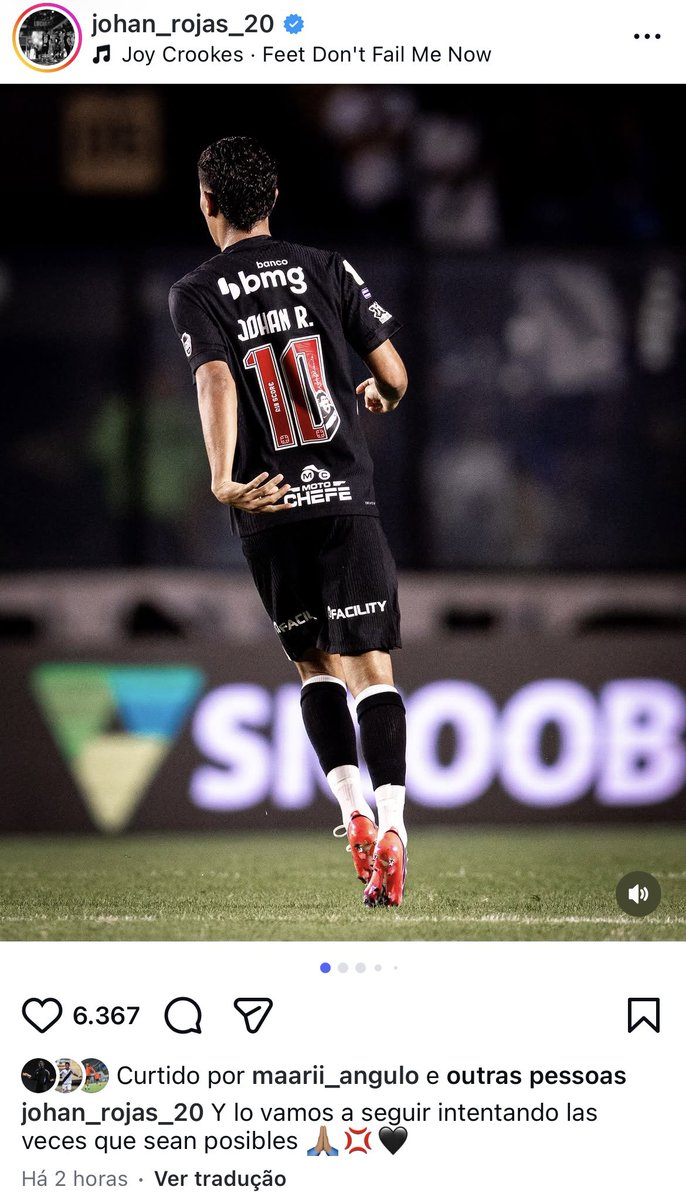 Johan Rojas mantém compromisso com o elenco após empate do Vasco