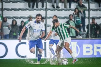 Juventude e Avaí empatam sem gols em primeiro tempo marcado por chuva