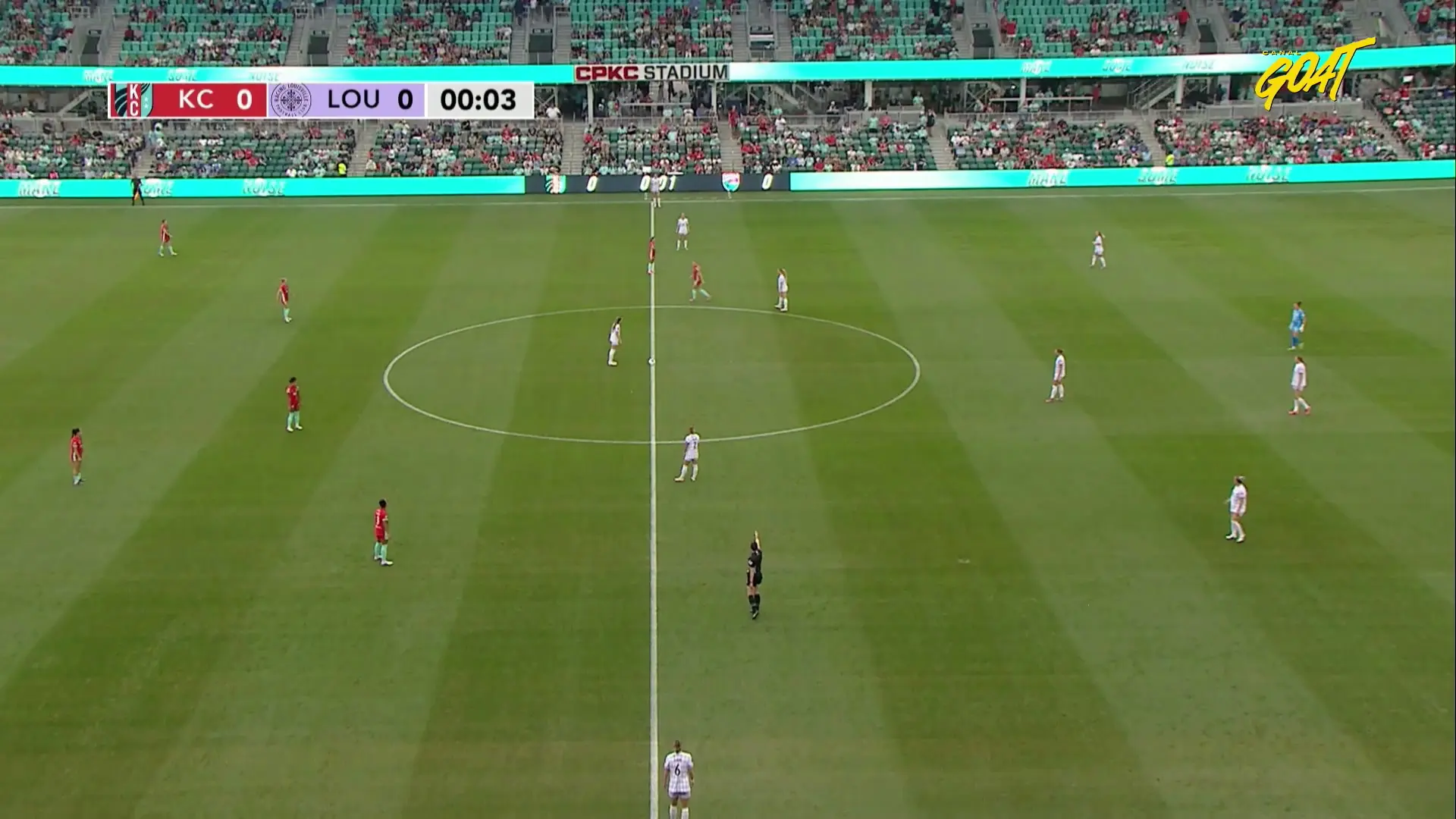 Kansas City domina Racing Louisville em confronto da NWSL