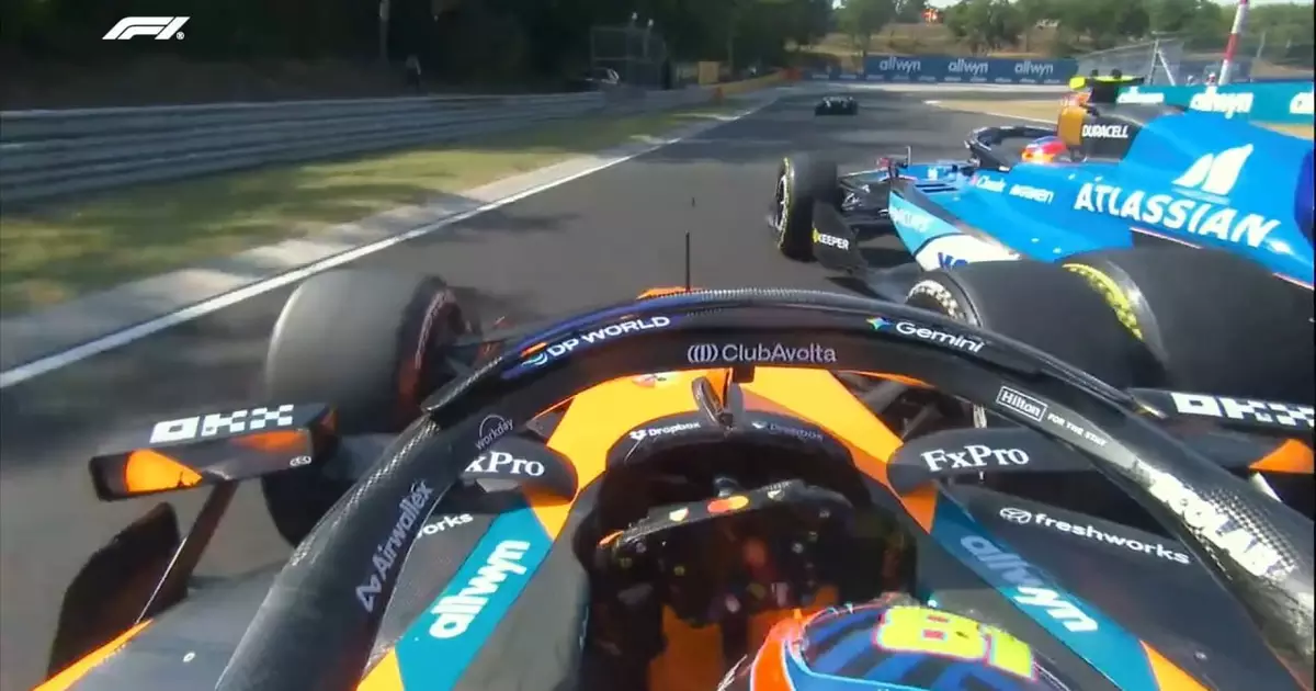 Lando Norris retoma ponta do GP da Hungria após incidente entre Sainz e Piastri