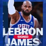 Lebron James oficializa contrato de duas temporadas com o Philadelphia 76ers
