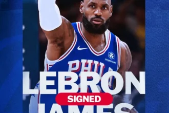 Lebron James oficializa contrato de duas temporadas com o Philadelphia 76ers