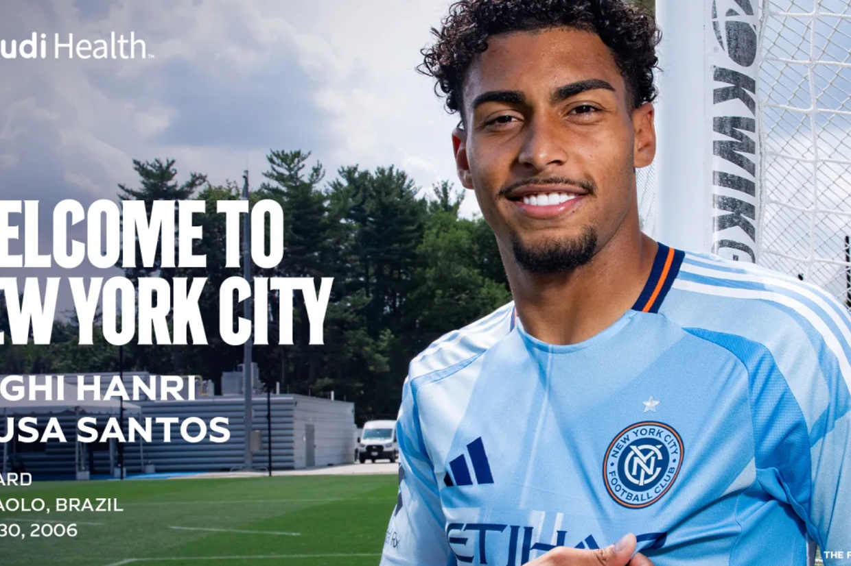 Luighi, promessa do Palmeiras, integra o New York City em empréstimo para a MLS