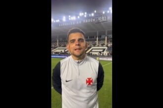 Matheus Curopos celebra classificação histórica do Vasco para a final do Brasileiro Sub-20
