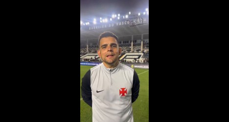Matheus Curopos celebra classificação histórica do Vasco para a final do Brasileiro Sub-20
