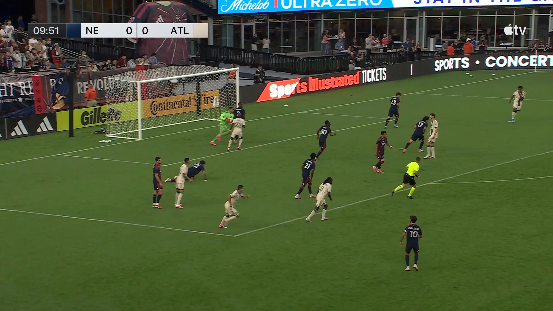 New England Revolution domina Atlanta United com goleada expressiva na MLS