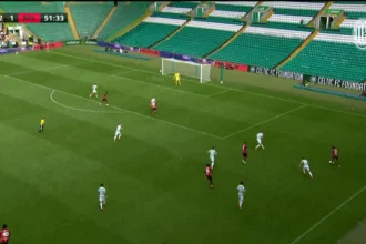 Passe de Chukwueze para gol de Camarda coloca Milan em vantagem contra o Celtic