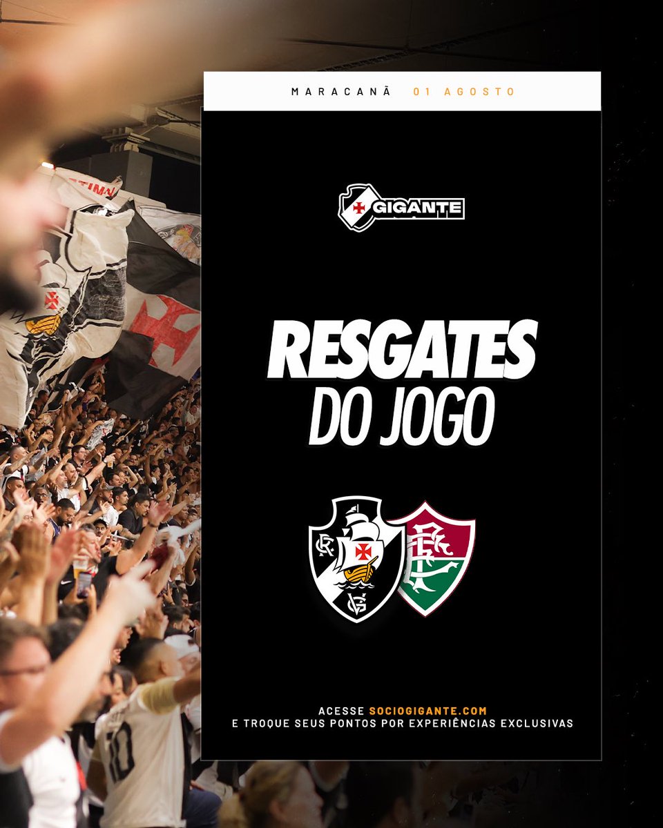 Sócio Gigante libera resgates de experiências para o clássico contra o Fluminense
