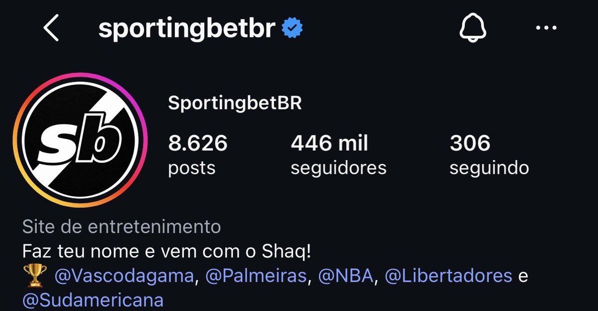 Sportingbet alinha identidade visual com o Vasco em redes sociais após patrocínio