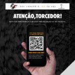 Torcedores do Vasco devem gerar QR Code do ingresso com antecedência para evitar filas
