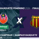 Unimed Campinas e Sampaio Basquete decidem o terceiro jogo da final da LBF 2026