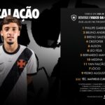 Vasco define escalação para o clássico contra o Botafogo pelo torneio OPG Sub-20