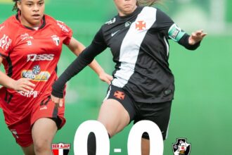 Vasco e Ajap empatam sem gols no primeiro tempo do Brasileiro Feminino Sub-17