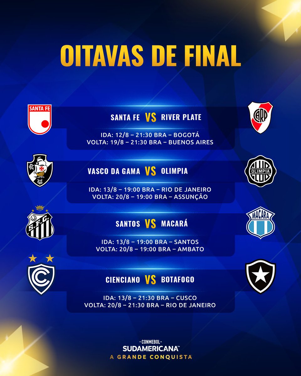 Vasco e Olimpia se preparam para duelos decisivos na Sudamericana