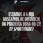 Vasco e Sportingbet definem meta para início de obras no centro de treinamento