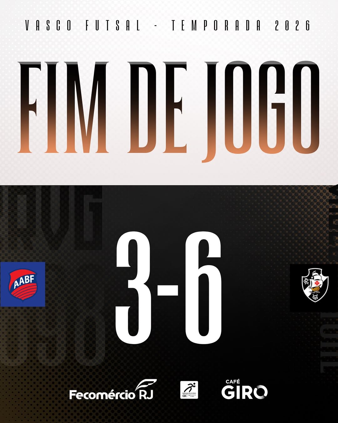Vasco Futsal garante liderança na LNF Silver após vitória por 6 a 3