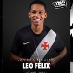 Vasco garante permanência do volante Leo Félix com renovação até 2030