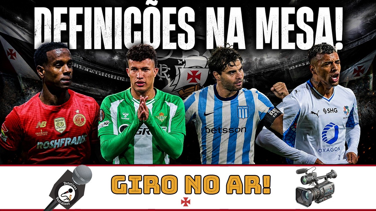 Vasco intensifica negociações no mercado para definir elenco da temporada