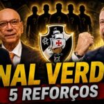 Vasco recebe sinal verde de Marcos Lamacchia para buscar cinco novos reforços