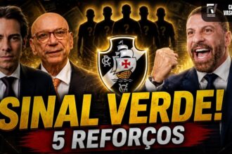 Vasco recebe sinal verde de Marcos Lamacchia para buscar cinco novos reforços