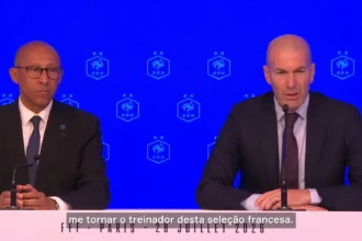 Zinedine Zidane assume comando técnico da seleção francesa em Paris