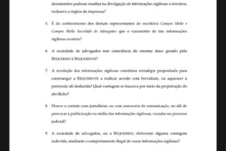 777 Partners questiona judicialmente vazamento de documentos sigilosos pelo escritório Campos Mello