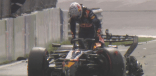Acidente de Max Verstappen interrompe GP da Holanda sob chuva