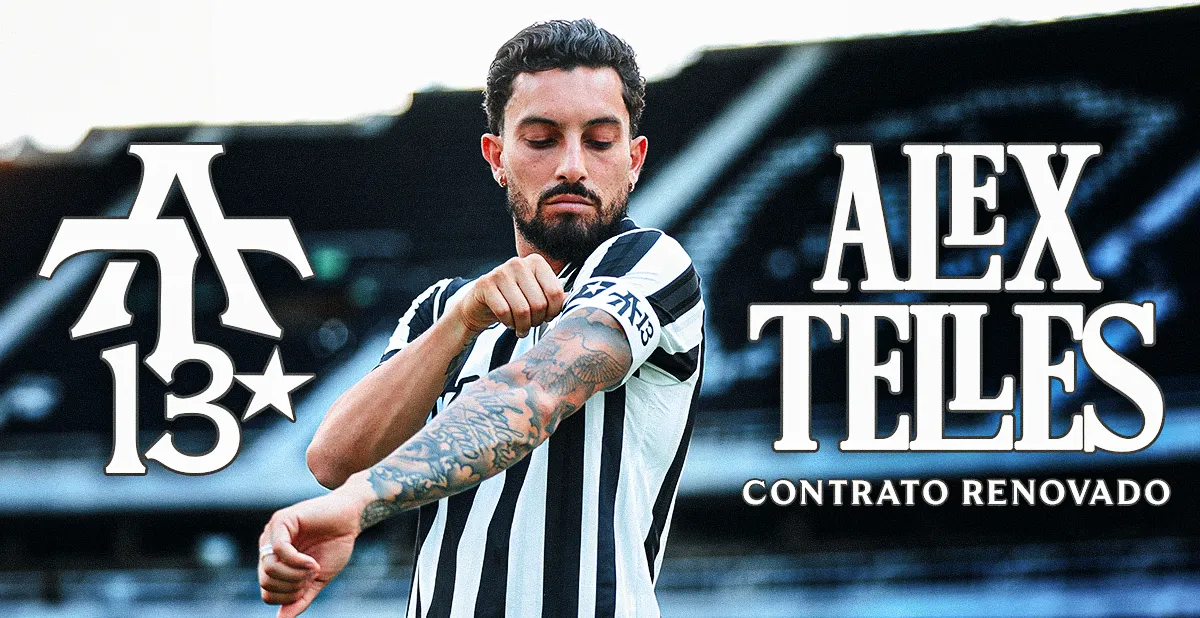 ALEX Telles renova contrato com o Botafogo e estende vínculo Até 2028