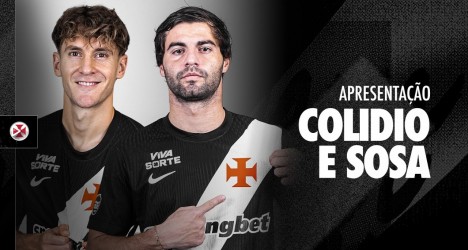 Apresentação oficial de Colidio e Sosa reforça elenco do Vasco