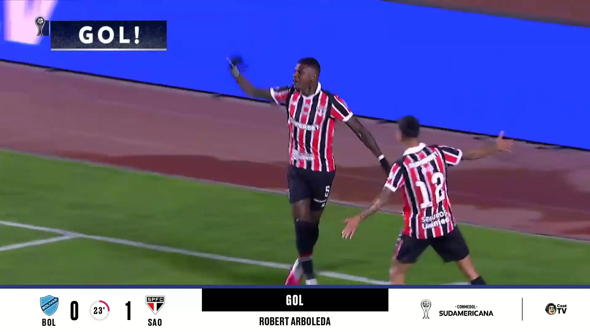 Arboleda marca gol decisivo para o São Paulo em duelo contra o Bolívar