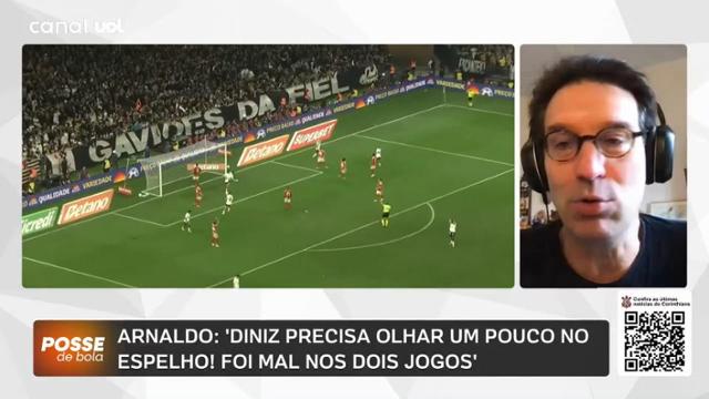 Arnaldo critica Diniz após desempenho abaixo do esperado em sequência de jogos