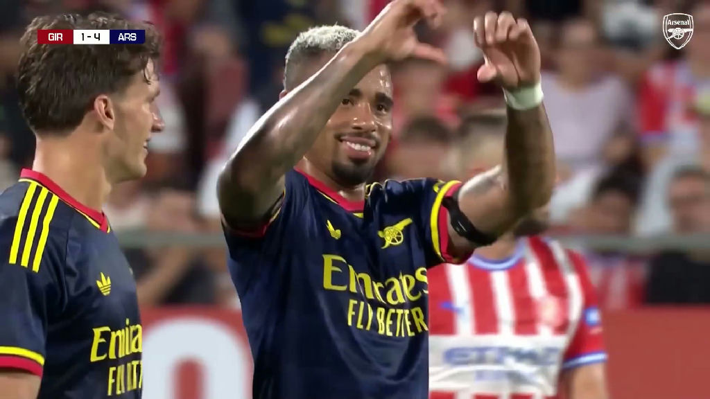 Arsenal goleia Girona em estreia de pré-temporada com gol de Gabriel Jesus