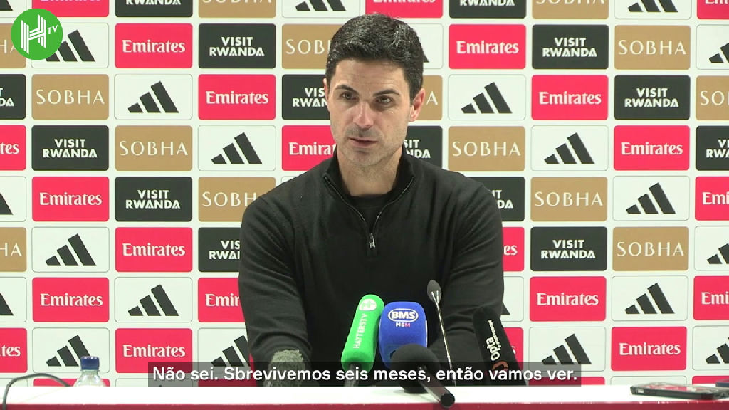 Arsenal sob pressão: Arteta exige foco total na disputa da Premier League