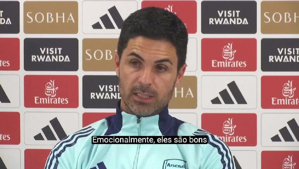 Arteta projeta confronto contra o Manchester City sem a presença de Guardiola