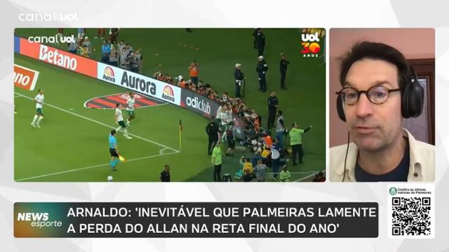 Ausência de Allan preocupa Palmeiras na reta final da temporada