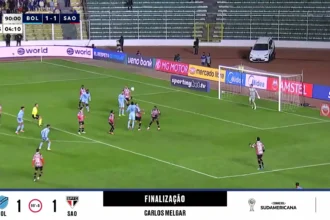 Bolívar e São Paulo empatam em duelo decisivo pela Copa Sul-americana