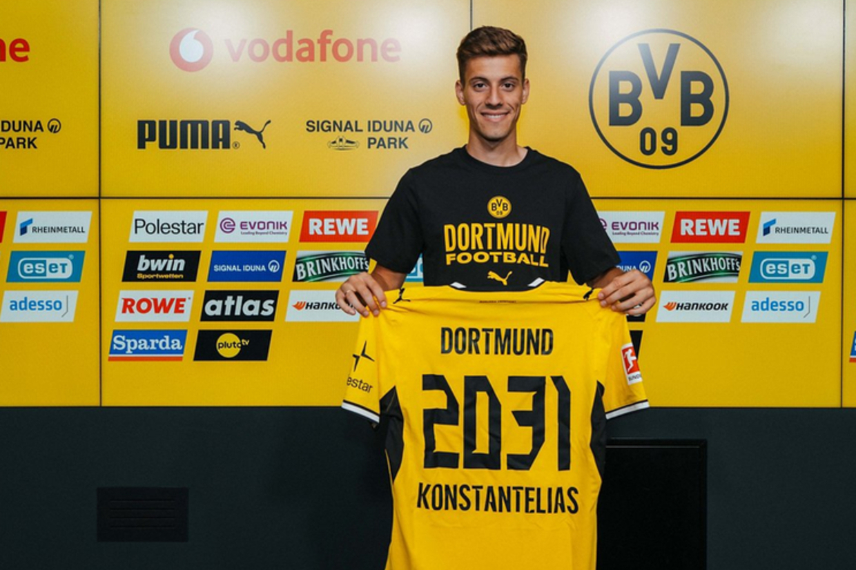 Borussia Dortmund oficializa contratação de Giannis Konstantelias por 30 milhões de euros
